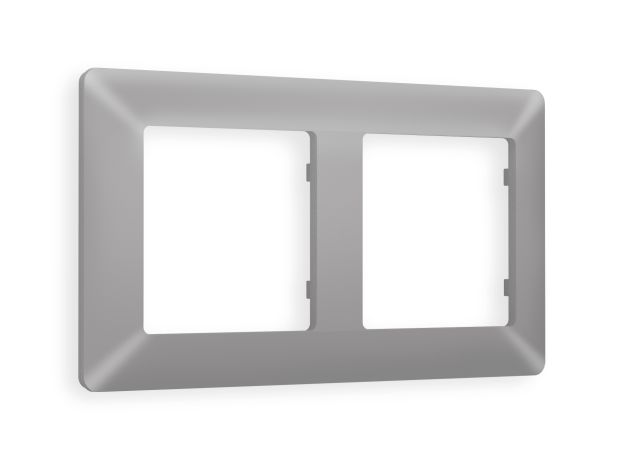 AF110502 Рамка ALFA Line (Сталь матовый) 2-ая