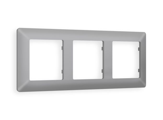 AF110503 Рамка ALFA Line (Сталь матовый) 3-ая