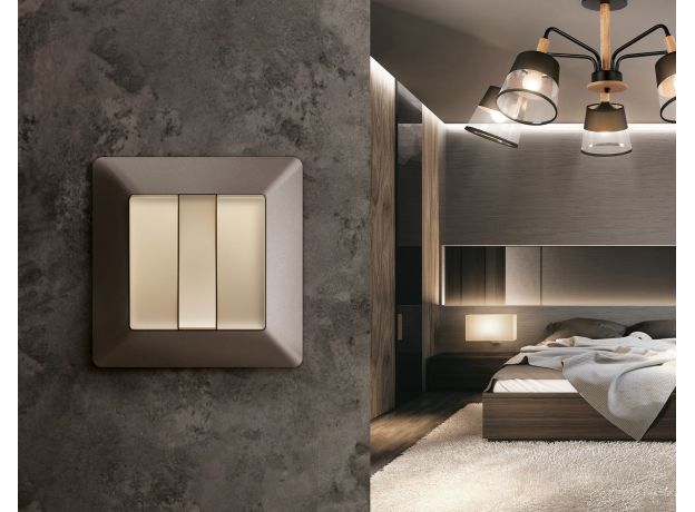 AF110631 Рамка ALFA Line (Темная бронза матовый) 1-ая