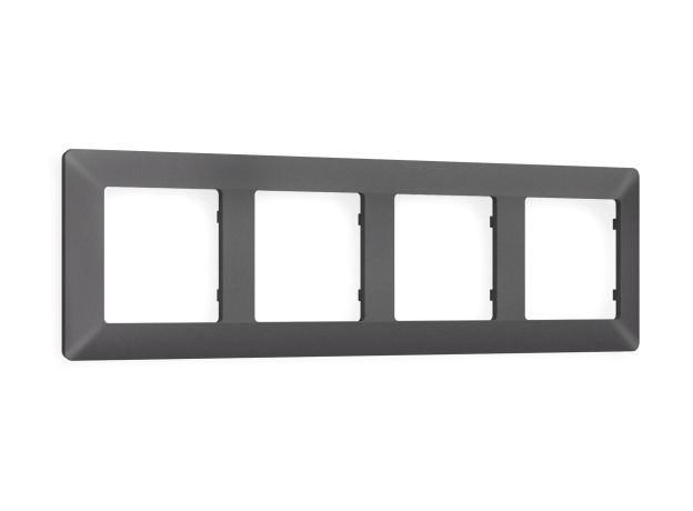 AF110654 Рамка ALFA Line (Антрацит серый) 4-ая