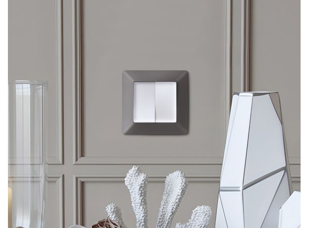 AF110654 Рамка ALFA Line (Антрацит серый) 4-ая