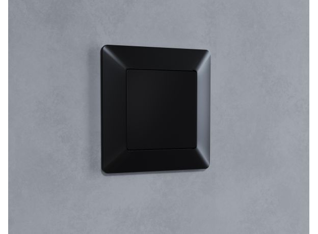 AF110701 Рамка ALFA Line (Черный матовый) 1-ая