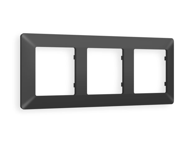 AF110803 Рамка ALFA Line (Графит Мягкое касание) 3-ая