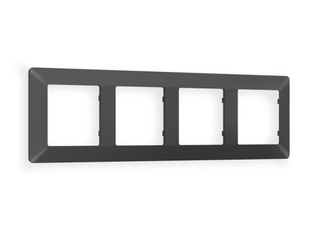 AF110804 Рамка ALFA Line (Графит Мягкое касание) 4-ая