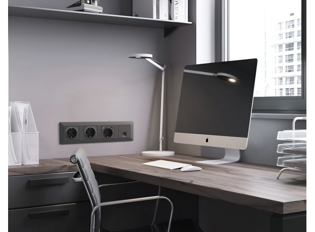 AF110805 Рамка ALFA Line (Графит Мягкое касание) 5-ая