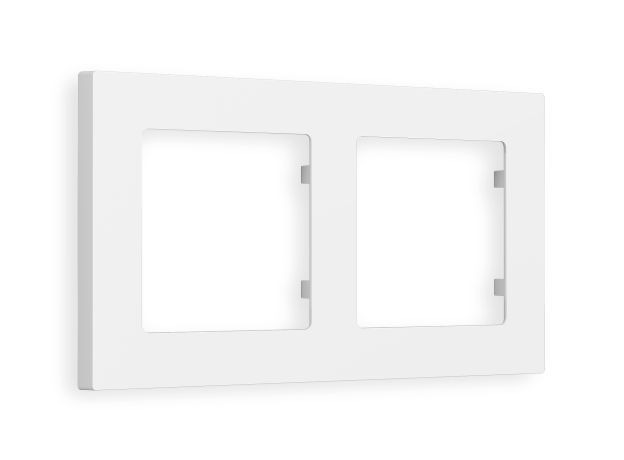 AF220122 Рамка ALFA Techno (Белый матовый) 2-ая