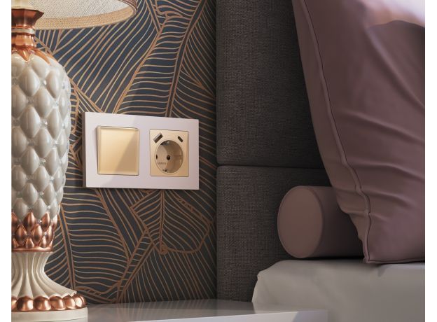 AF220203 Рамка ALFA Techno (Жемчуг) 3-ая