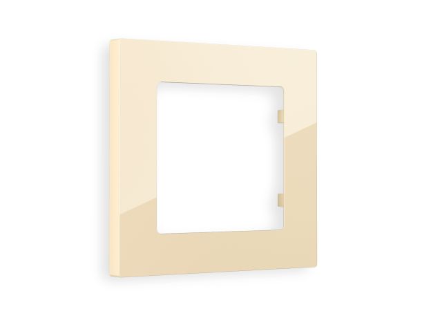 AF220301 Рамка ALFA Techno (Бежевый глянец) 1-ая