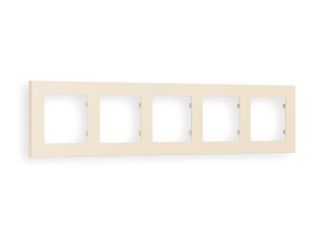 AF220335 Рамка ALFA Techno (Бежевый матовый) 5-ая