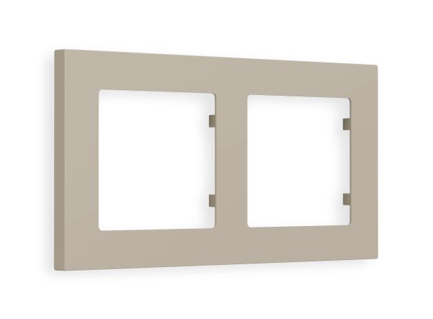 AF220362 Рамка ALFA Techno (Серо-бежевый матовый) 2-ая