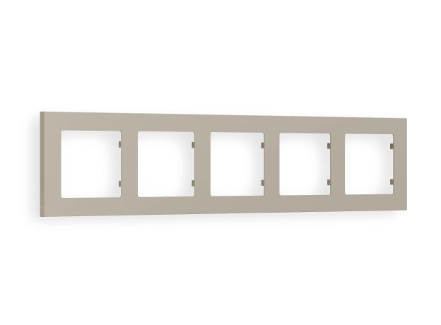 AF220365 Рамка ALFA Techno (Серо-бежевый матовый) 5-ая