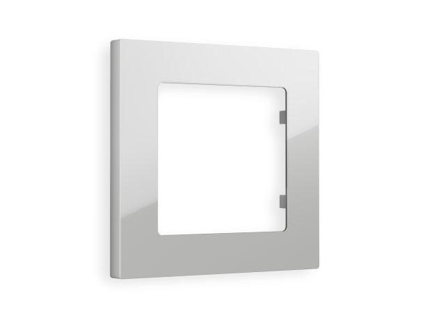 AF220401 Рамка ALFA Techno (Серебро глянец) 1-ая