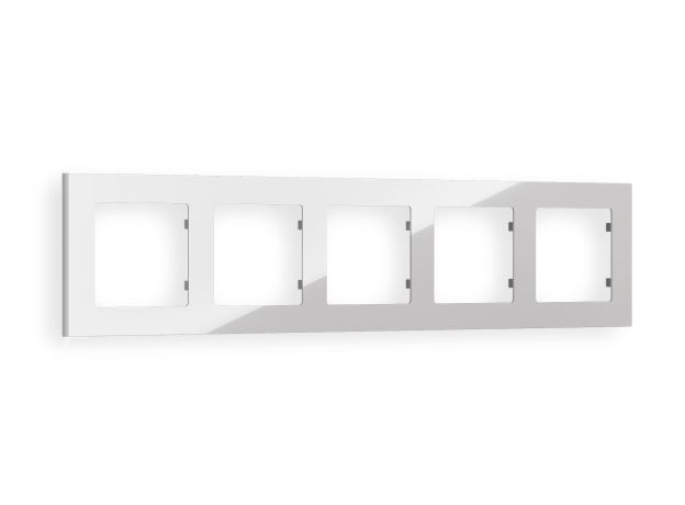 AF220405 Рамка ALFA Techno (Серебро глянец) 5-ая AF220405 Рамка ALFA Techno (Серебро глянец) 5-ая