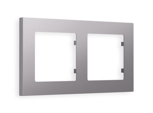 AF220502 Рамка ALFA Techno (Сталь матовый) 2-ая AF220502 Рамка ALFA Techno (Сталь матовый) 2-ая