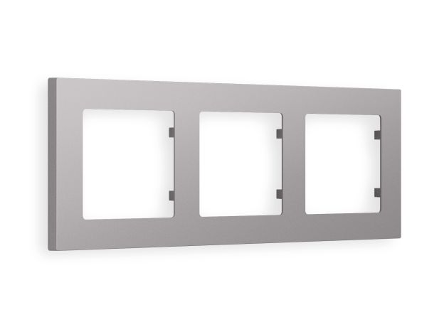 AF220503 Рамка ALFA Techno (Сталь матовый) 3-ая AF220503 Рамка ALFA Techno (Сталь матовый) 3-ая