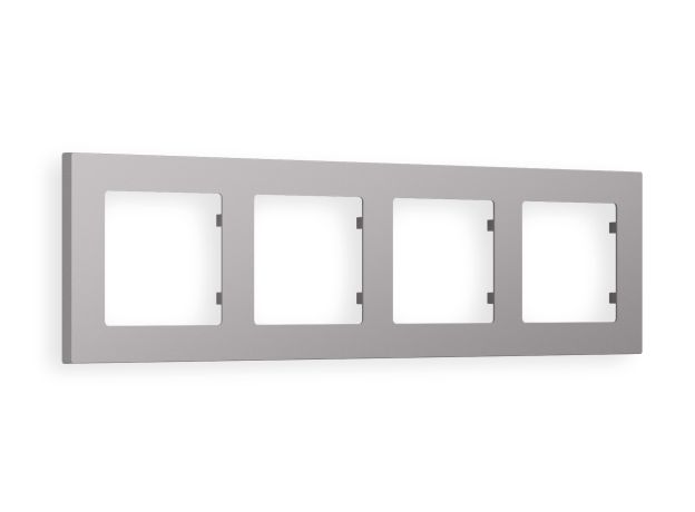 AF220504 Рамка ALFA Techno (Сталь матовый) 4-ая