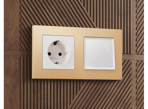 AF220603 Рамка ALFA Techno (Шампань) 3-ая AF220603 Рамка ALFA Techno (Шампань) 3-ая