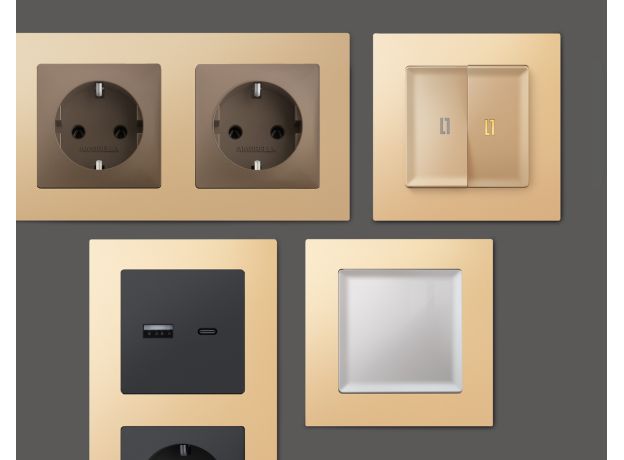 AF220605 Рамка ALFA Techno (Шампань) 5-ая AF220605 Рамка ALFA Techno (Шампань) 5-ая