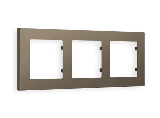 AF220633 Рамка ALFA Techno (Темная бронза матовый) 3-ая AF220633 Рамка ALFA Techno (Темная бронза матовый) 3-ая