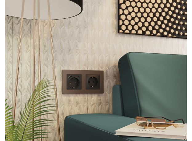 AF220635 Рамка ALFA Techno (Темная бронза матовый) 5-ая AF220635 Рамка ALFA Techno (Темная бронза матовый) 5-ая