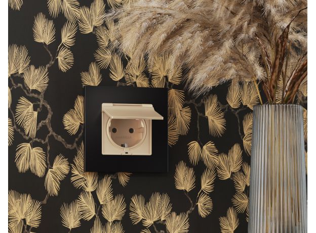 AF220701 Рамка ALFA Techno (Черный матовый) 1-ая