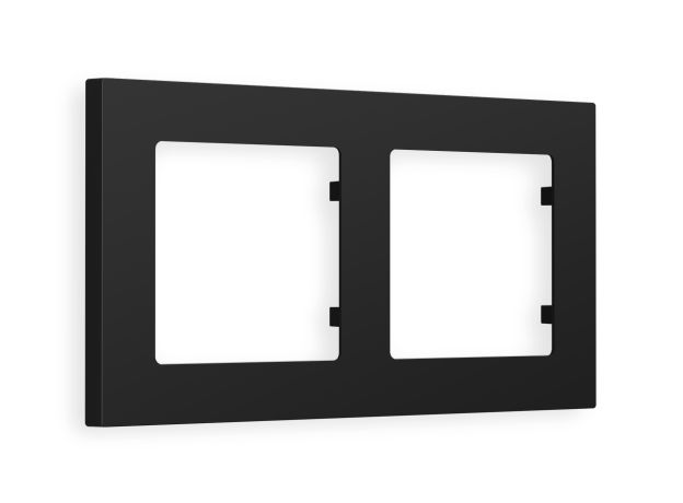 AF220702 Рамка ALFA Techno (Черный матовый) 2-ая