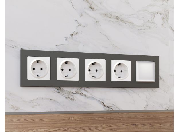 AF220801 Рамка ALFA Techno (Графит Мягкое касание) 1-ая AF220801 Рамка ALFA Techno (Графит Мягкое касание) 1-ая