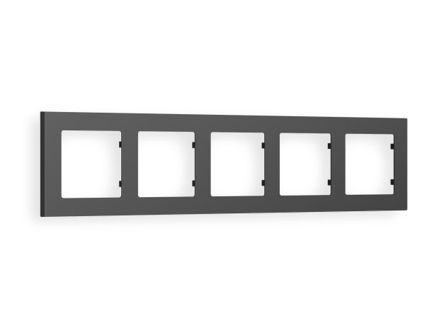 AF220805 Рамка ALFA Techno (Графит Мягкое касание) 5-ая AF220805 Рамка ALFA Techno (Графит Мягкое касание) 5-ая