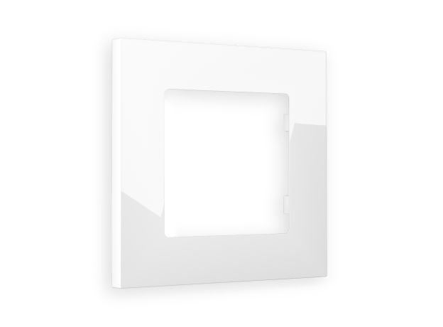 AF250101 Рамка ALFA Qubi (Белый глянец) 1-ая AF250101 Рамка ALFA Qubi (Белый глянец) 1-ая