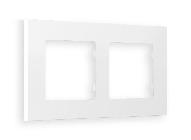 AF250122 Рамка ALFA Qubi (Белый матовый) 2-ая AF250122 Рамка ALFA Qubi (Белый матовый) 2-ая