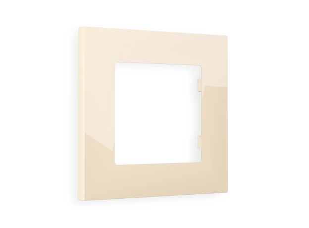 AF250301 Рамка ALFA Qubi (Бежевый глянец) 1-ая AF250301 Рамка ALFA Qubi (Бежевый глянец) 1-ая