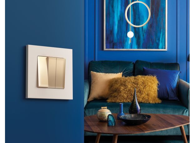 AF250331 Рамка ALFA Qubi (Бежевый матовый) 1-ая AF250331 Рамка ALFA Qubi (Бежевый матовый) 1-ая