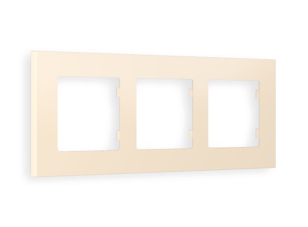 AF250333 Рамка ALFA Qubi (Бежевый матовый) 3-ая