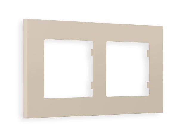 AF250362 Рамка ALFA Qubi (Серо-бежевый матовый) 2-ая