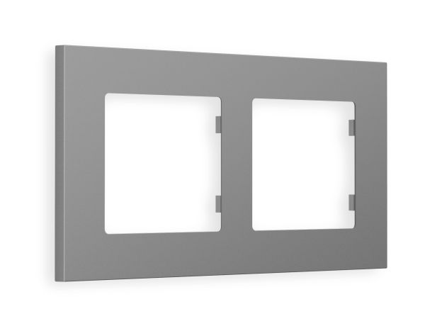 AF250502 Рамка ALFA Qubi (Сталь матовый) 2-ая
