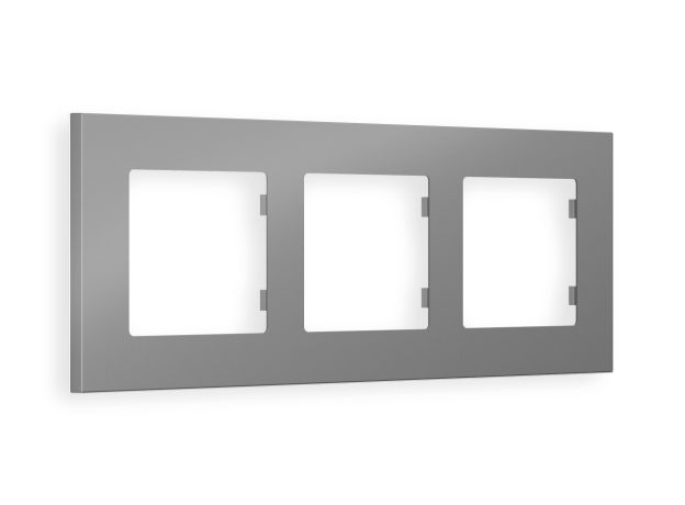 AF250503 Рамка ALFA Qubi (Сталь матовый) 3-ая
