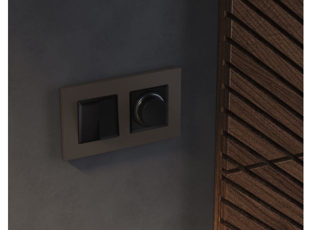 AF250632 Рамка ALFA Qubi (Темная бронза матовый) 2-ая