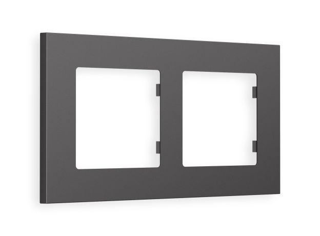AF250652 Рамка ALFA Qubi (Антрацит серый) 2-ая