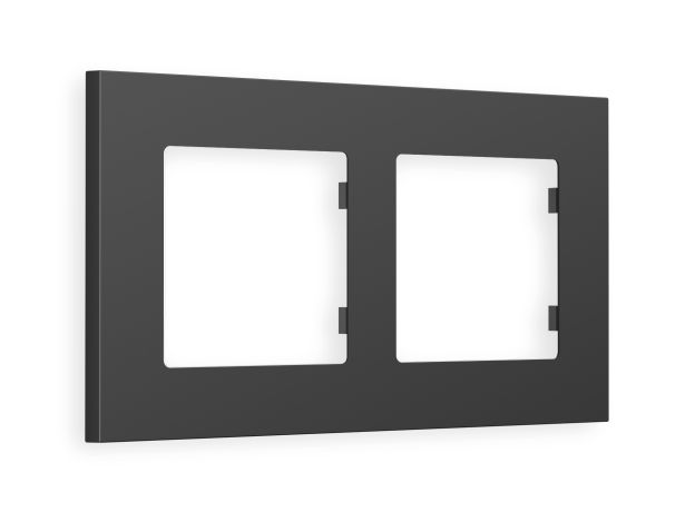 AF250802 Рамка ALFA Qubi (Графит Мягкое касание) 2-ая