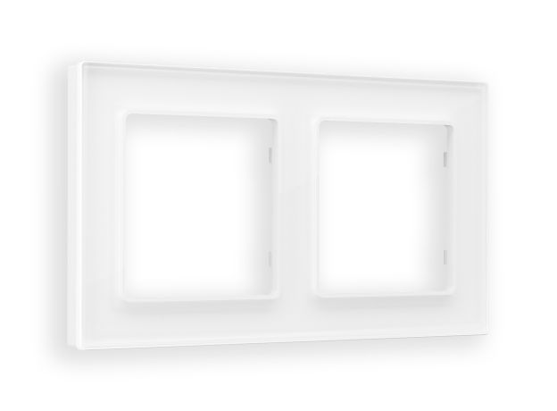 AF330102 Рамка ALFA Platos (Белый Стекло органическое) 2-ая