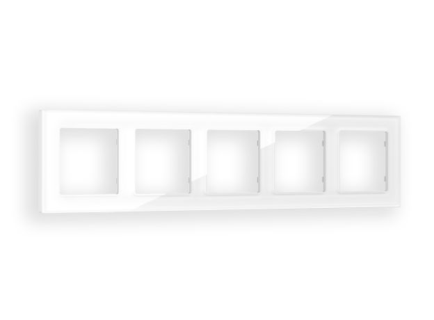 AF330105 Рамка ALFA Platos (Белый Стекло органическое) 5-ая