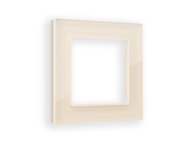 AF330301 Рамка ALFA Platos (Бежевый Стекло органическое) 1-ая