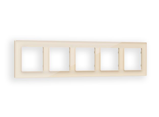 AF330305 Рамка ALFA Platos (Бежевый Стекло органическое) 5-ая
