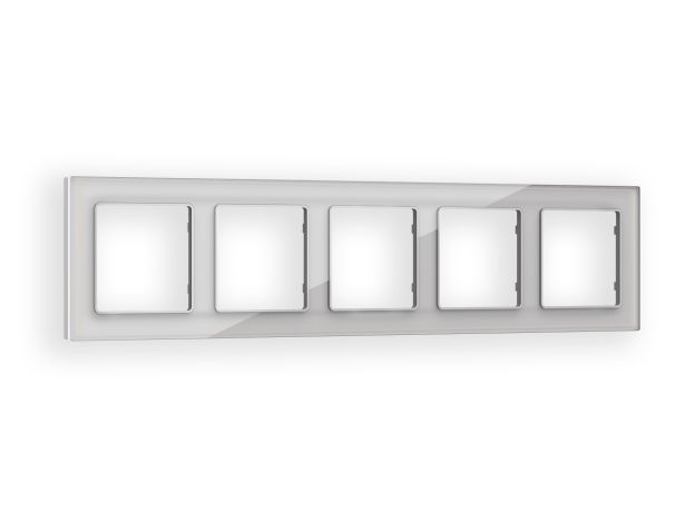 AF330405 Рамка ALFA Platos (Серебро Стекло органическое) 5-ая