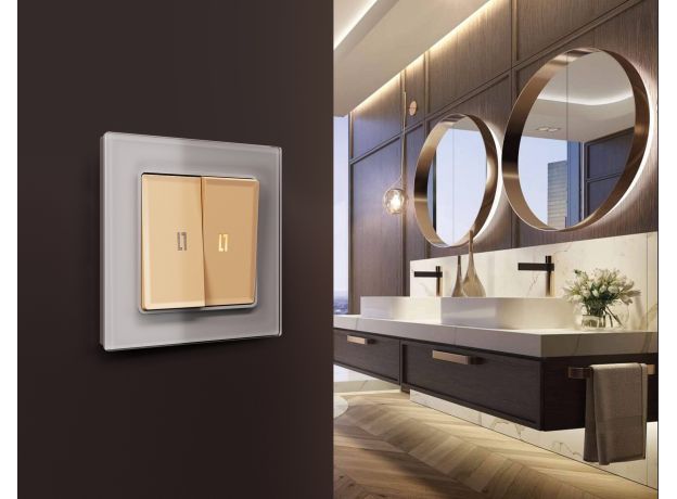 AF330504 Рамка ALFA Platos (Сталь Стекло органическое) 4-ая