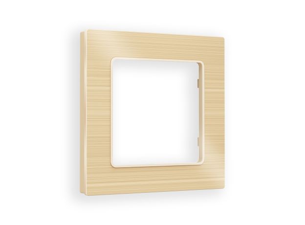 AF550301 Рамка ALFA Platos (Шампань Металл шлифованный) 1-ая