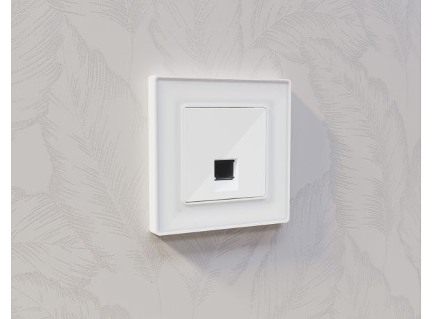 AF580101 Рамка ALFA Arctic (Белый Стекло органическое) 1-ая