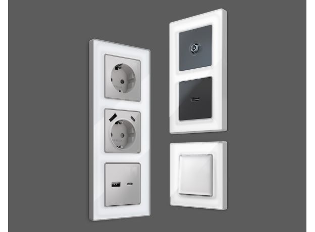 AF580131 Рамка ALFA Arctic (Белый Стекло органическое/Серебро) 1-ая