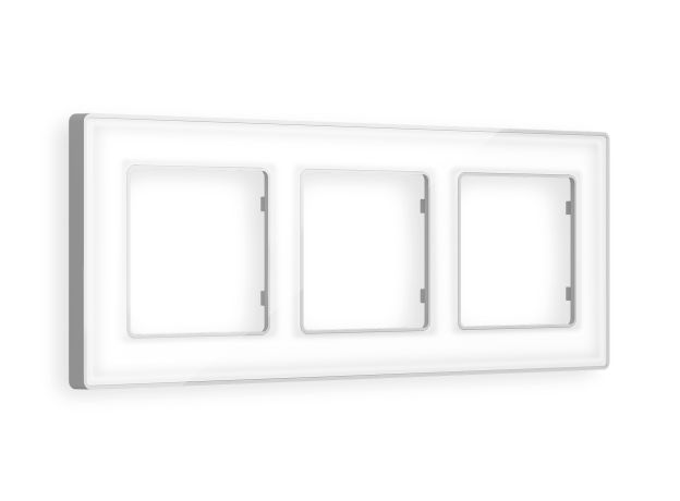 AF580133 Рамка ALFA Arctic (Белый Стекло органическое/Серебро) 3-ая