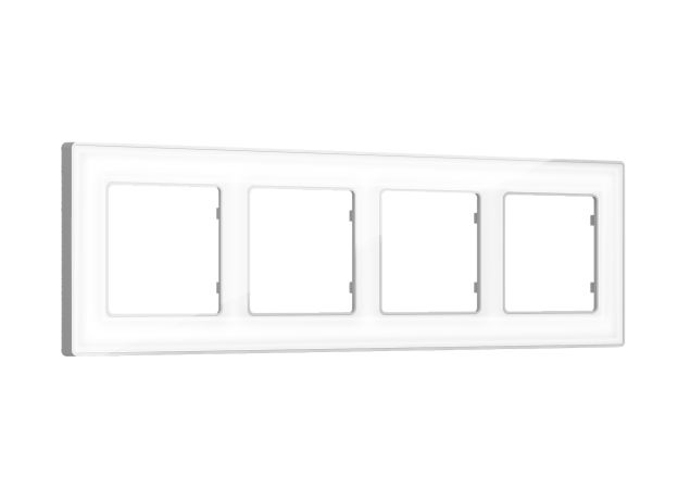 AF580134 Рамка ALFA Arctic (Белый Стекло органическое/Серебро) 4-ая